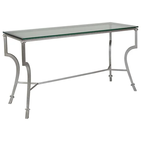 Syrah Console Table with Glass Top